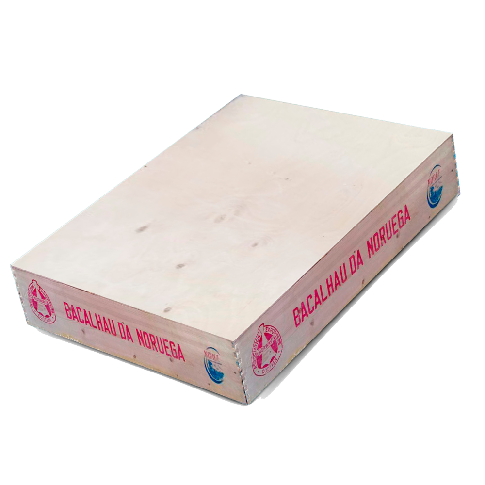 Caja de Bacalao Noruego Lomo S/Piel Extra C/Madera 50 Kgs ($460 x kg)